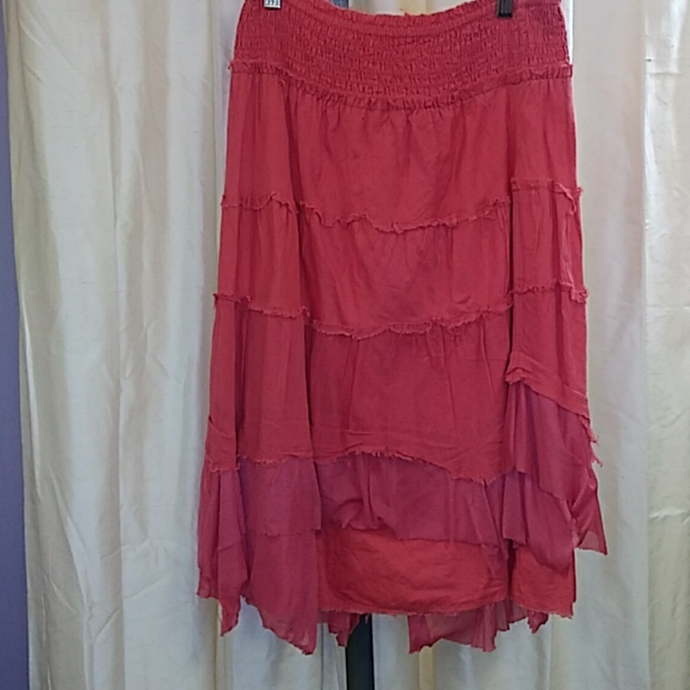 Free People Boho Multi layered Skirt